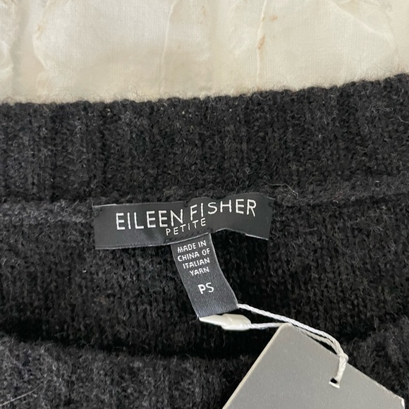 Eileen Fisher Yak Wool Silk Crew Neck Sweater with Ombre - Picture 10 of 13